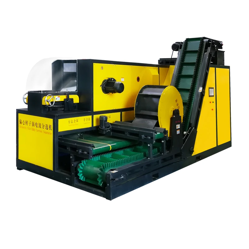 Мобильный сепаратор вихревых токов для извлечения черных и цветных металлов из различных сыпучих материалов расположенных ниже по течению