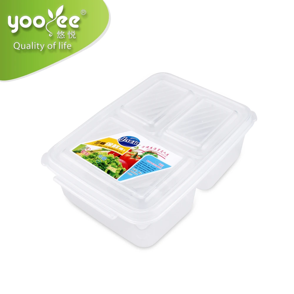 BPA Free Food Grade 3 Compartment Food Containers with Lid