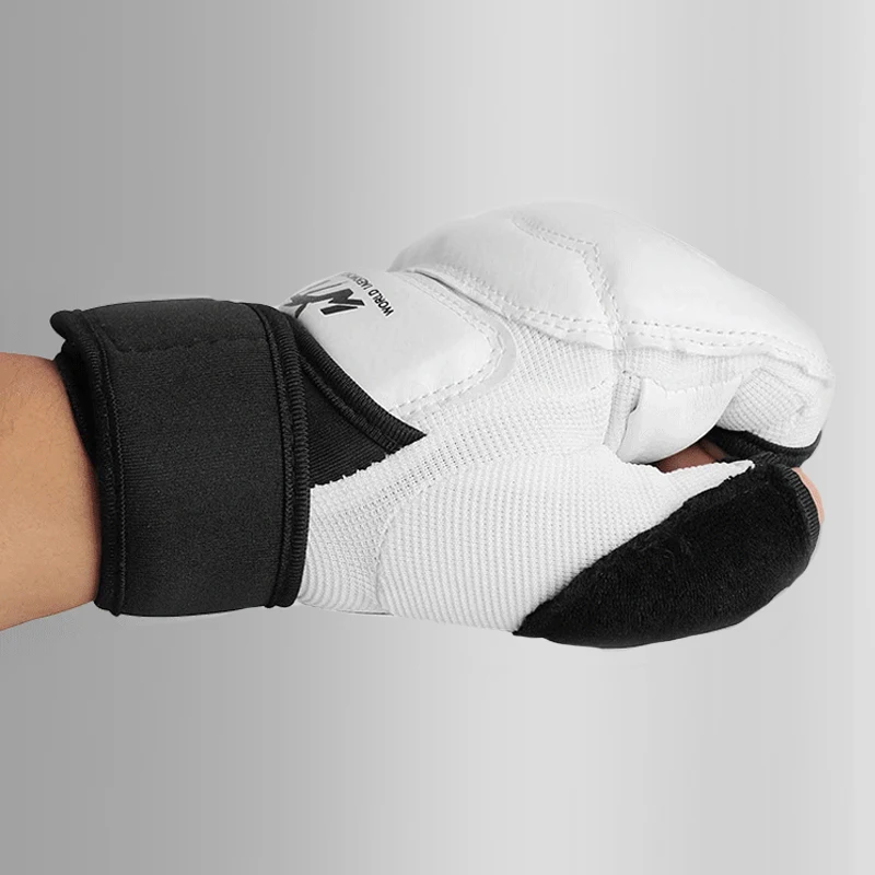 White TKD hand protector gloves taekwondo equipment