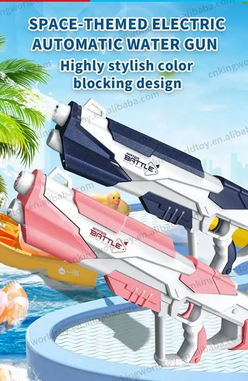 Wholesale 2024 Hot Selling Outdoor toys Electric Water Gun Summer toys Big Size Space Water Blaster Automatic Water Gun for kids