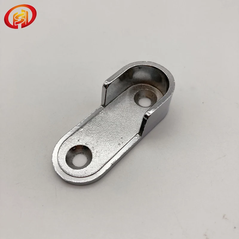 Closet Rod Pole Wardrobe Tube Support Bracket Accessories Oval Bracket Clothes Tube Holder