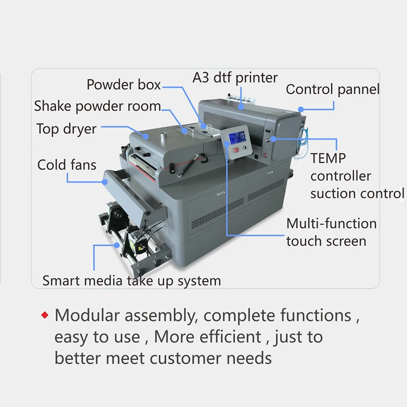 ENJET film printer clothes printer label print powder shaking machine for DTF t-shirt printer