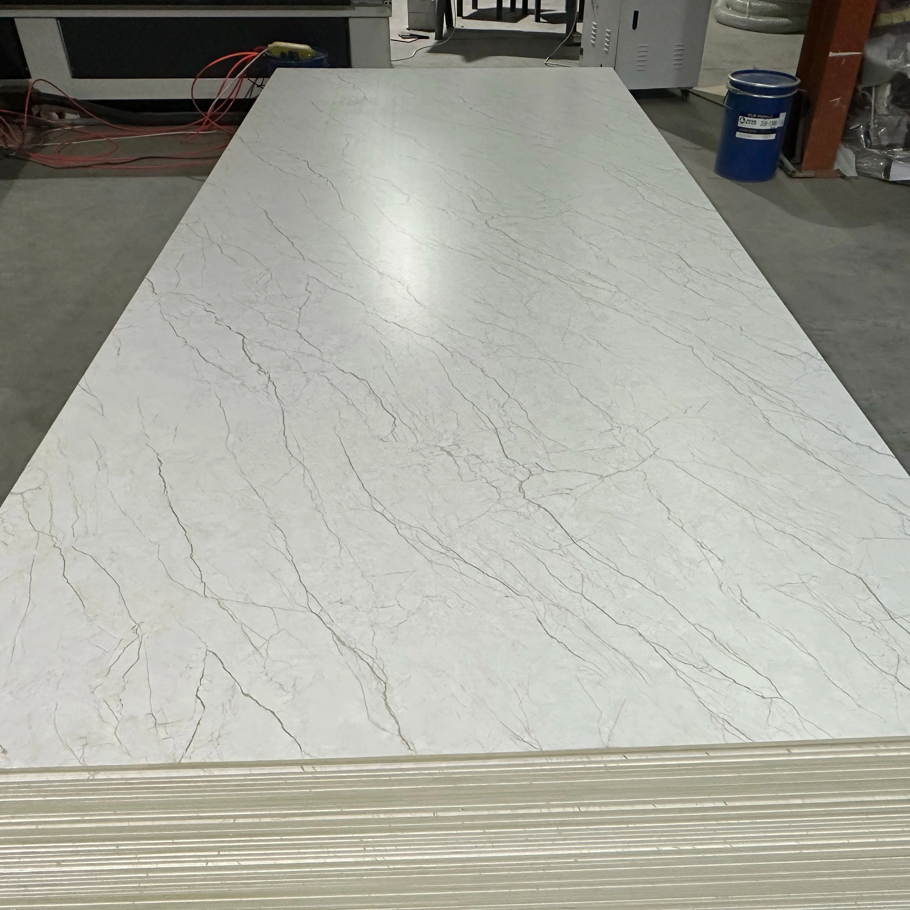 Metal Silver Film New Interior Decorative Material 5mm 8mm Thickness Bamboo Charcoal Wood substitute Veneer Wall Panel