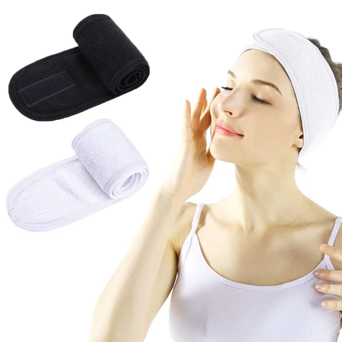 Luxury Soft Bamboo Cotton Sports Knotted OEM Designer Naruto Spa Headband