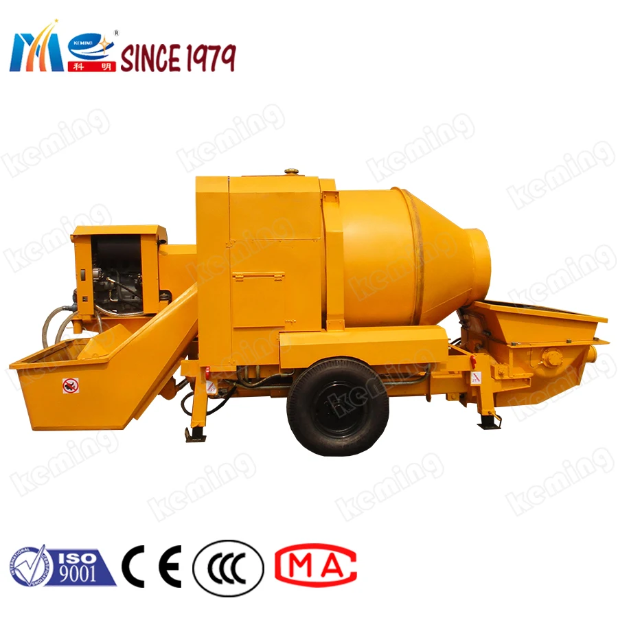 Self Loading Concrete Pumps Mobile Concrete Mixer With Pump