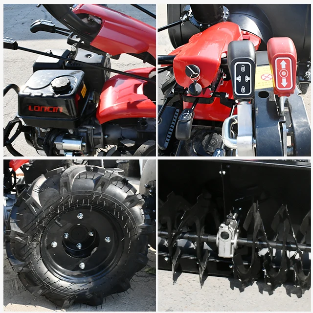 Мощный бензиновый 23hp мини-колесный погрузчик нескользящий руль снегоуборочная машина для метла распродажа
