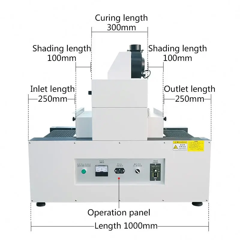 High Quality UV curing machine 3KW high power curing machine small UV glue machine