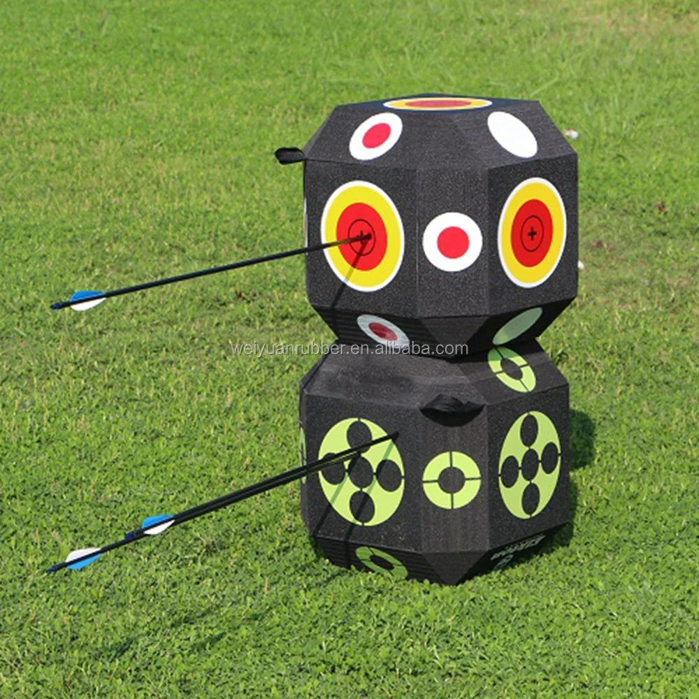 Six Side Target EVA Foam Cube Hunting Target 3d Archery Targets Animals for Sport and Entertainment