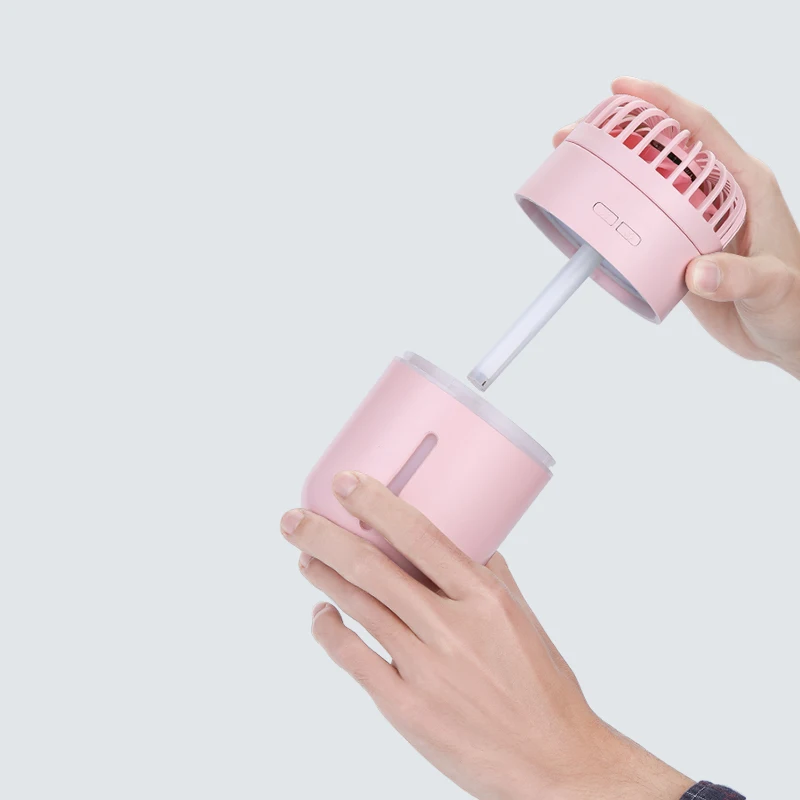 2000 mAh air cool mist humidifier fan portable mini cooling water spray fan for office