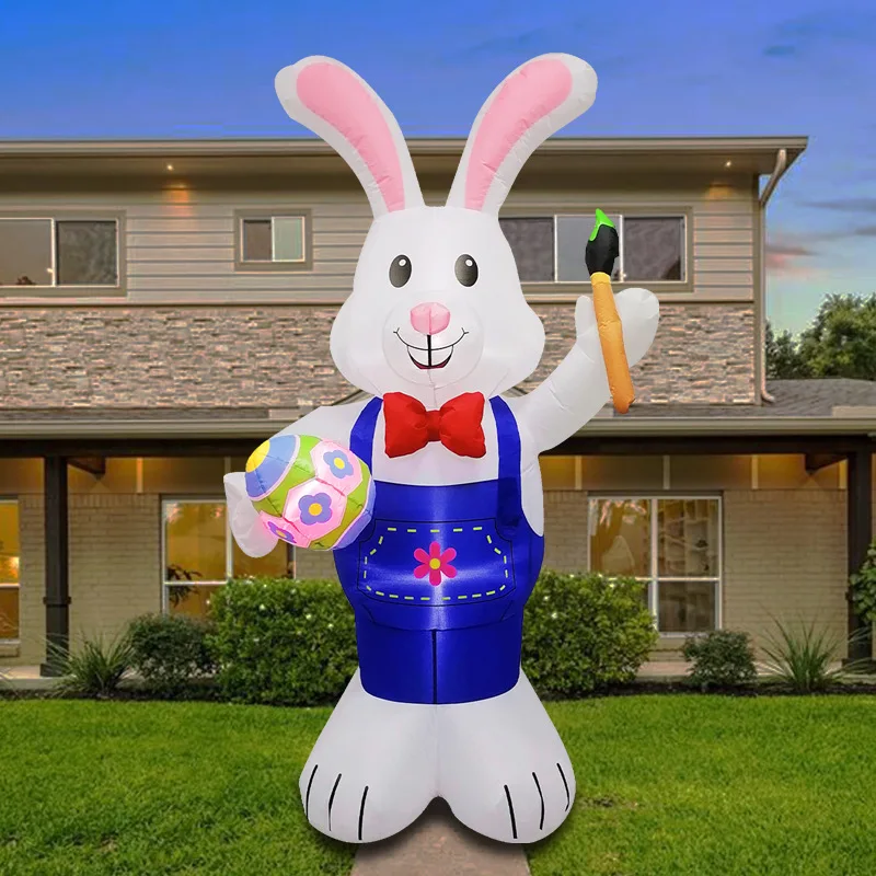 Easter inflatable egg rabbit air model Easter rabbit inflatable outdoor venue layout props