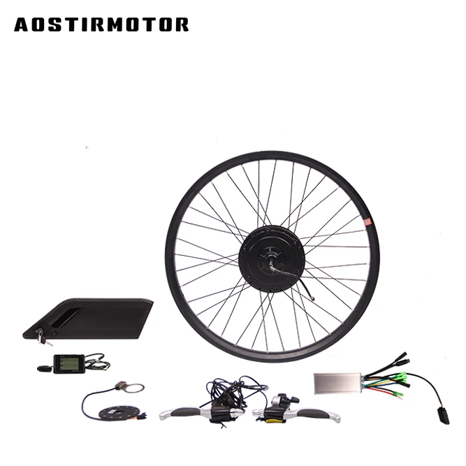 Pedal assisted 50km/h 48v 1500w hub engine 20ah battery mtb e bike conversion kit