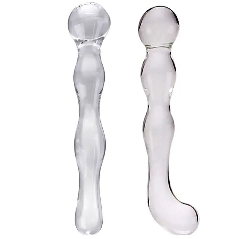 Good  Price Quality Glass Anal Beads Butt Plug Transparent Crystal Glass Sex Toys For Men Dildos for Women Vaginal massage Wand%