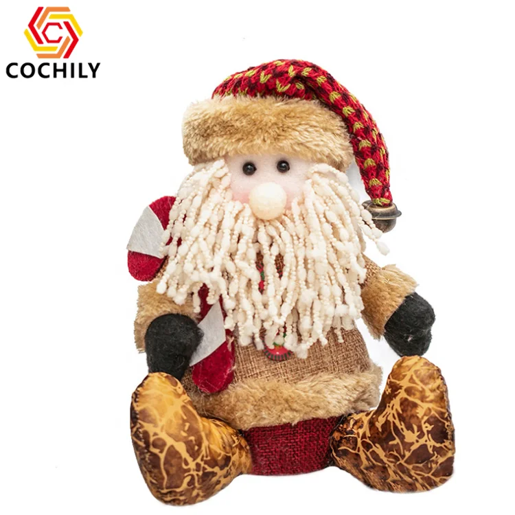 Custom Christmas plush doll Snowman Santa reindeer plush toy stuffed animal Snowman toy for holiday gift