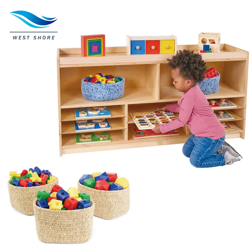 Kids Storage Shelf For Kindergarten Montessori Preschool Design Layout Classroom Furniture List Daycare Furniture Suppliers