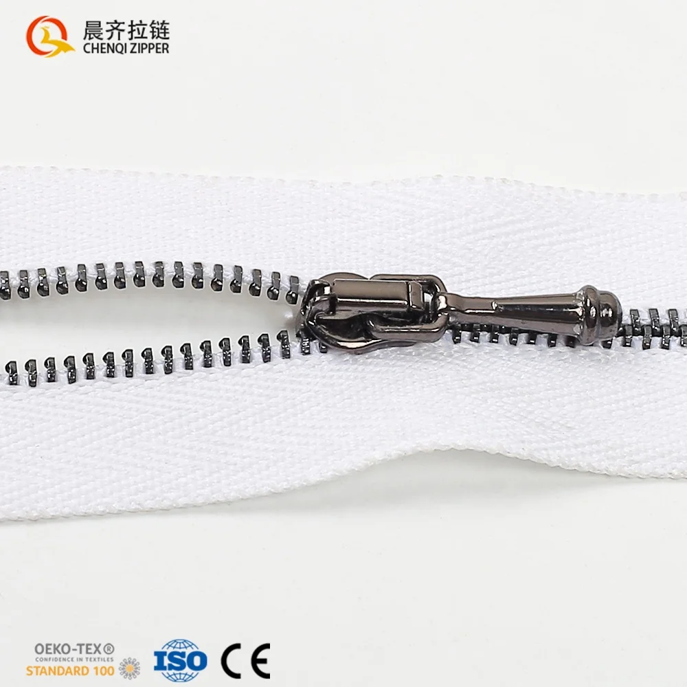 CHENQI Fashion Design Custom Make Smallest Size Multi-color Close-End 0# 1# 2# Metal Zipper For clothes Skirt