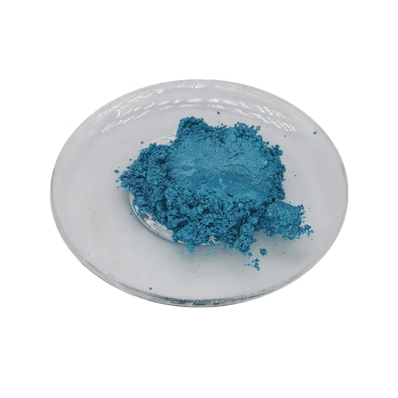 Pearlescent mica powder pigment for industrial coatings or epoxy resin paint