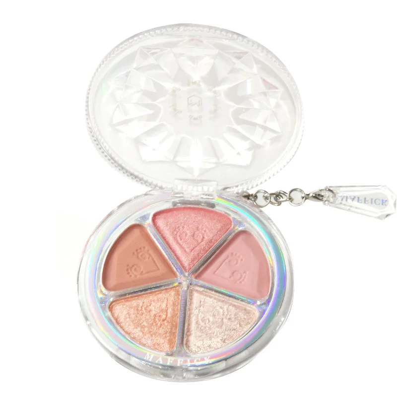 New product five-color petal blush eyeshadow bean paste earth matte pearl lazy eyeshadow palette