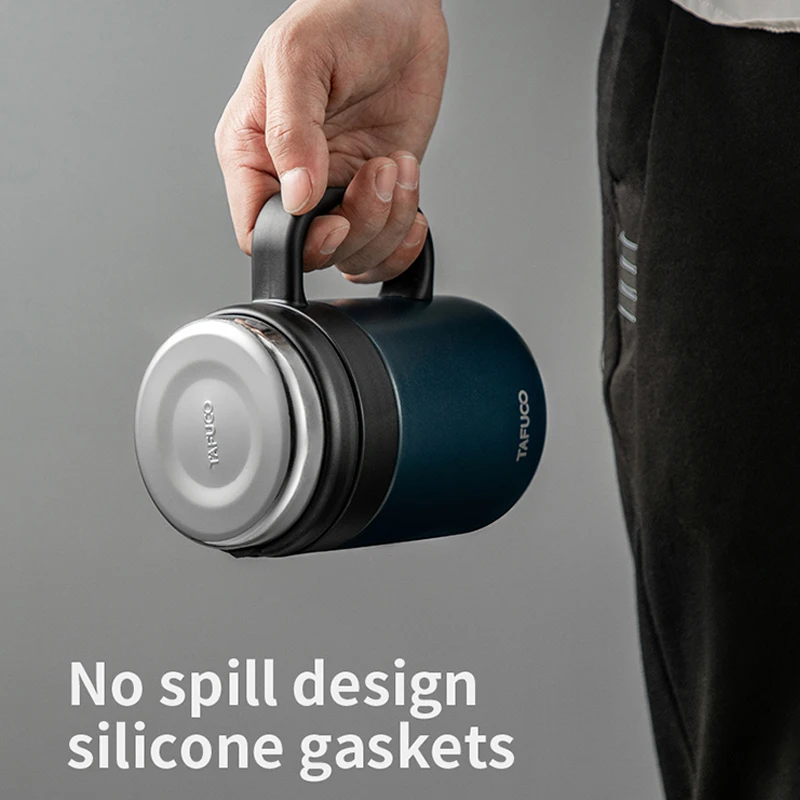 TAFUCO Amazon Hot Selling Termos 500 ML Black thermos Cold Tea Reusable Coffee Cup Insulated Stainless Steel Cups Vacuum Cup