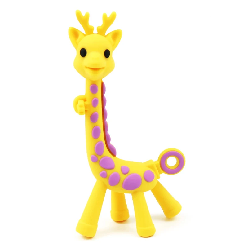 
Silicone Teether giraffe Wholesale Soft Toy BPA Free Silicone Teether For Baby Teething 