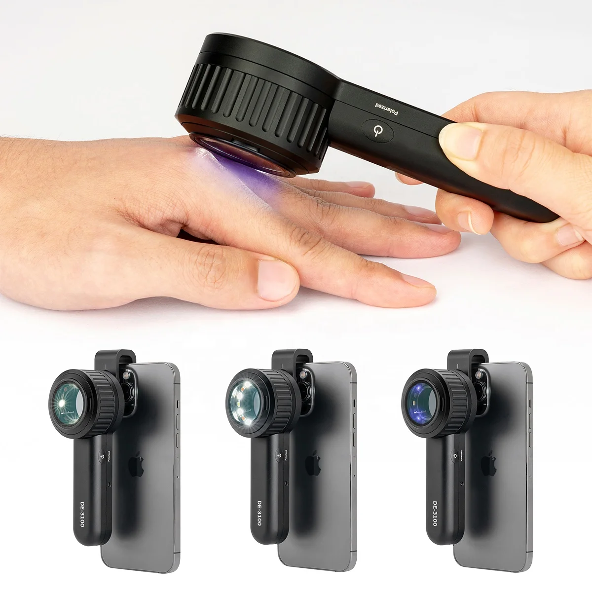 IBOOLO Universal Mobile Phone Dermatoscope DE-3100 PRO Dermatoscope for Dermatology