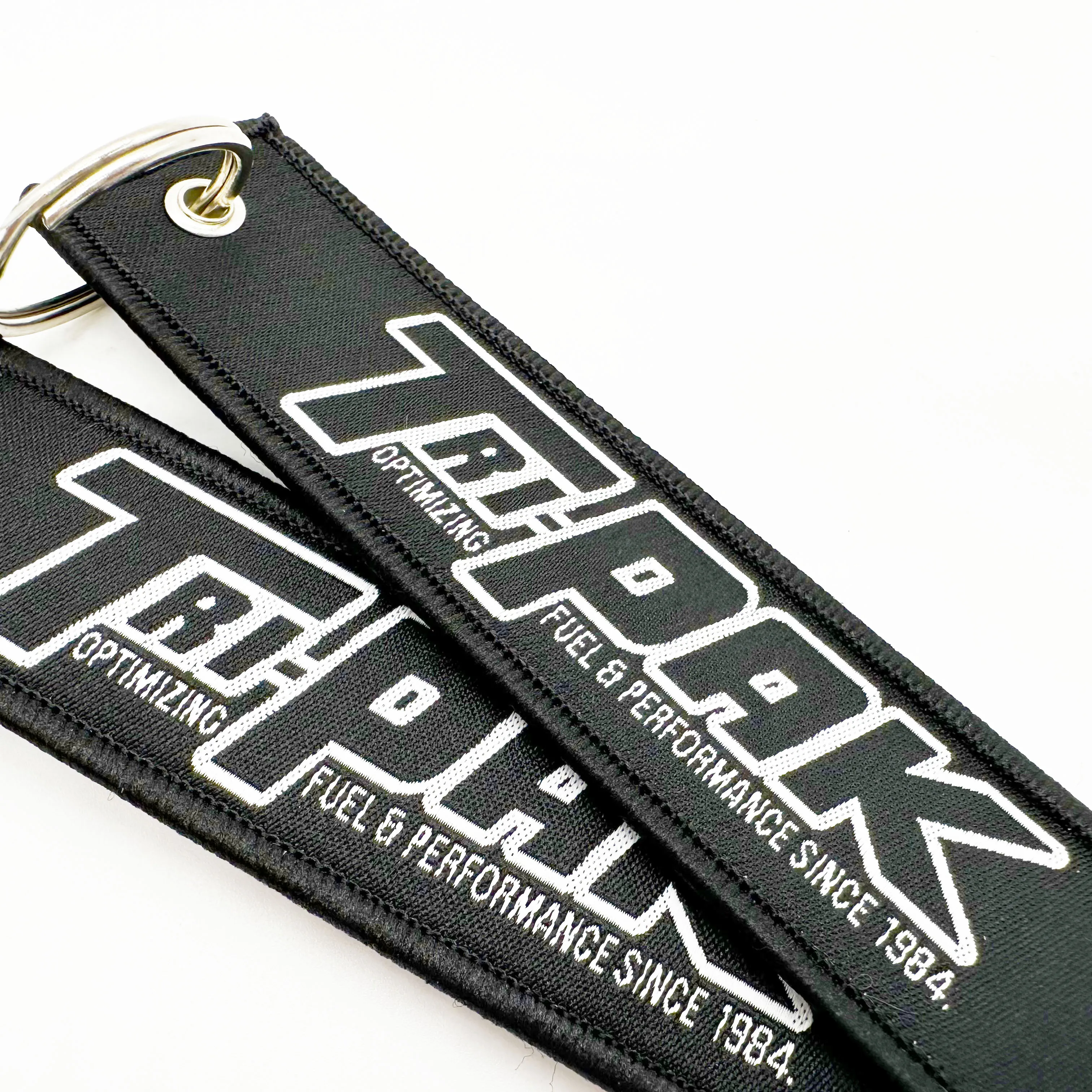 Wholesale  Promotional Custom Logo  Cheap Custom Flight Fabric Embroidery Jet tag Fabric Logo EDC Embroidery Keychains