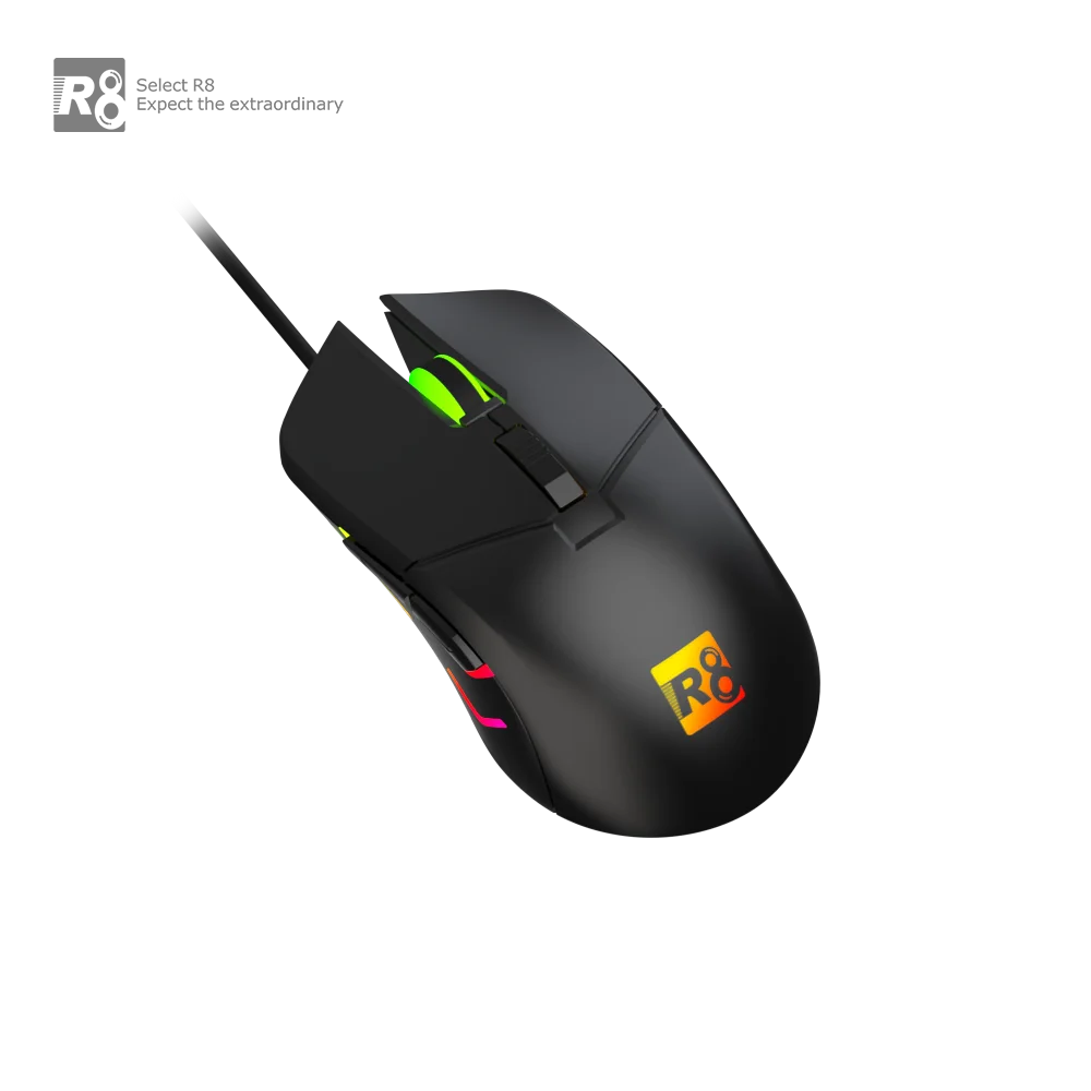 2023 Cheapest coloful rgb LED backlight wired 6D optical gaming mouse for Desktop Computer