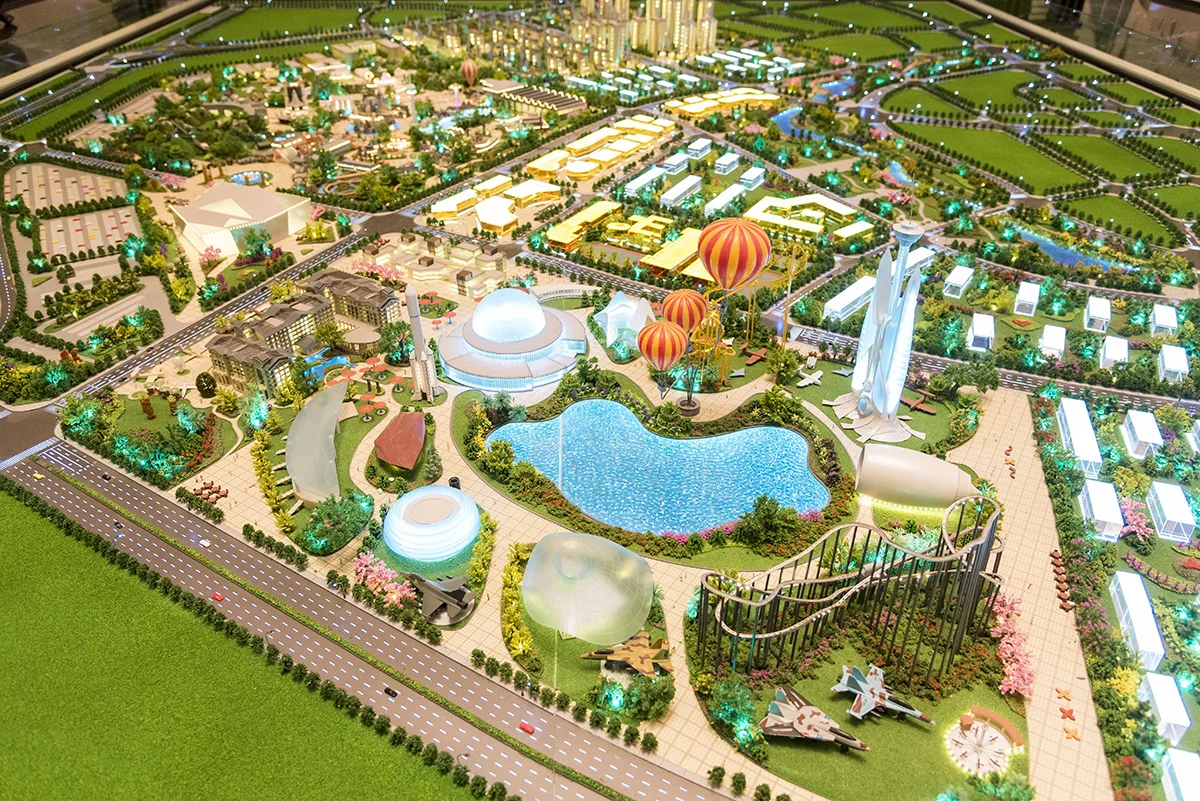 1/200 3D architectural miniature house scale model for real estate sale