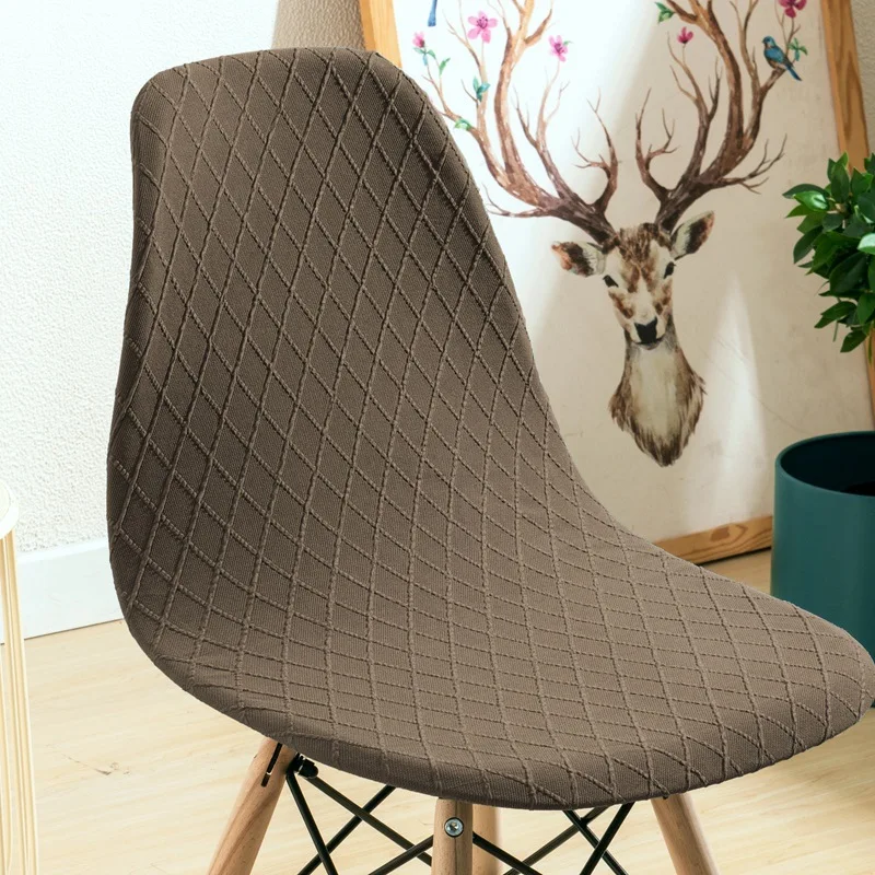 Elastic Chair Cover Modern Diamond Grid Simple Dining Table And Chair Cover Office Chair Cover