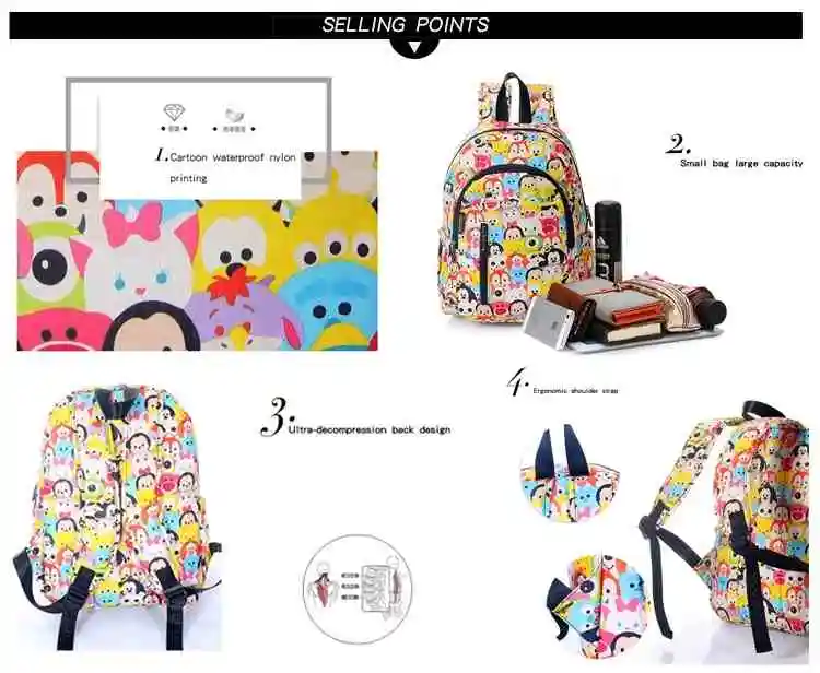 2022 Sublimation cartoon printing children schoolbag manufacturer waterproof personalized kids teenagers school bags for student