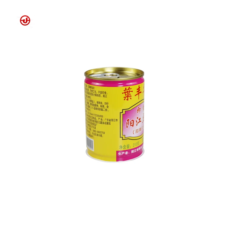 Professional Manufacturer 113D 210ml Printing Empty Empty Tin Food Can Coffee Can Tin Food Can With Lid