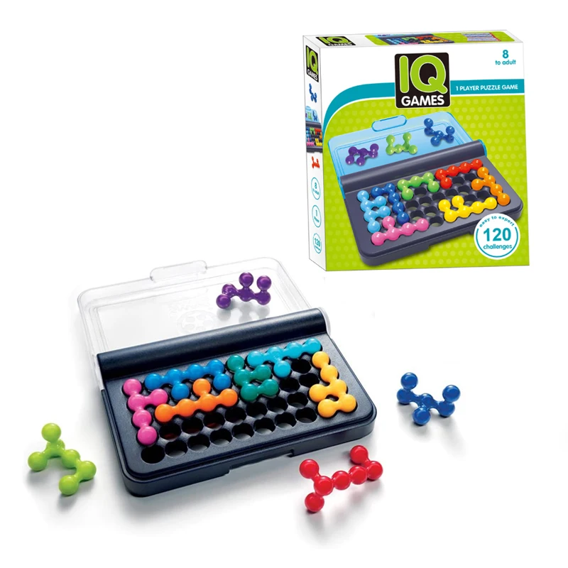 Educational Intelligent Toys Fun 3D Travel Game Kids Featuring 120 Challenges IQ Fit Smart Game