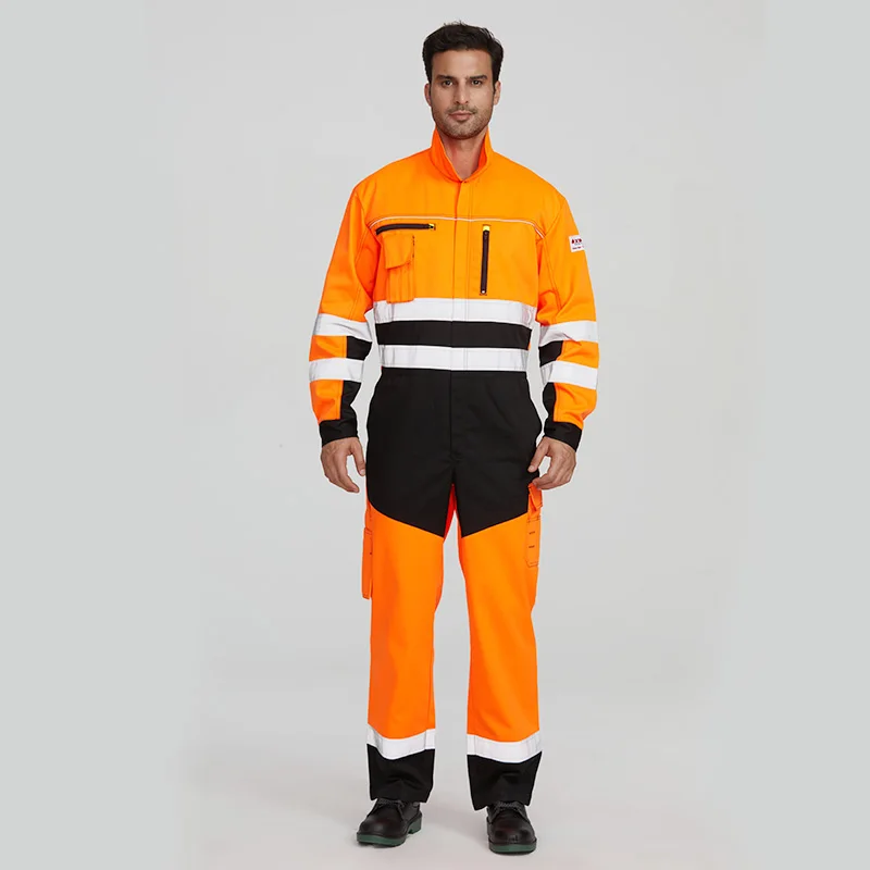 Wholesale industrial dustproof clothing hi vis workwear auto repair clothing uniforms coverall