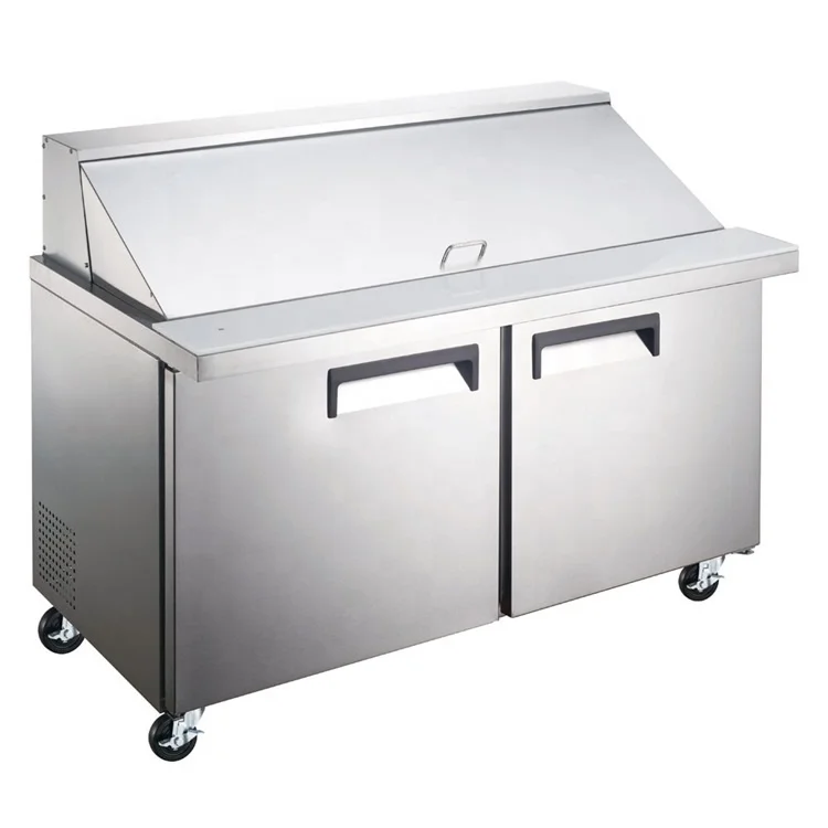 New Design Commercial  Restaurant Hotel Salad Prep Table Refrigerator 24 Inch / Salad Prep Station