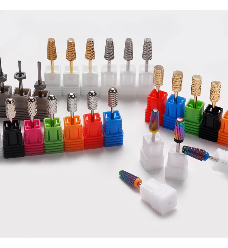 Manicure tools safety nail polishing remove 5 in 1 nail drill bit XF/F/M/C/XC/2XC cutter cuticle tungsten carbide nail drill bit