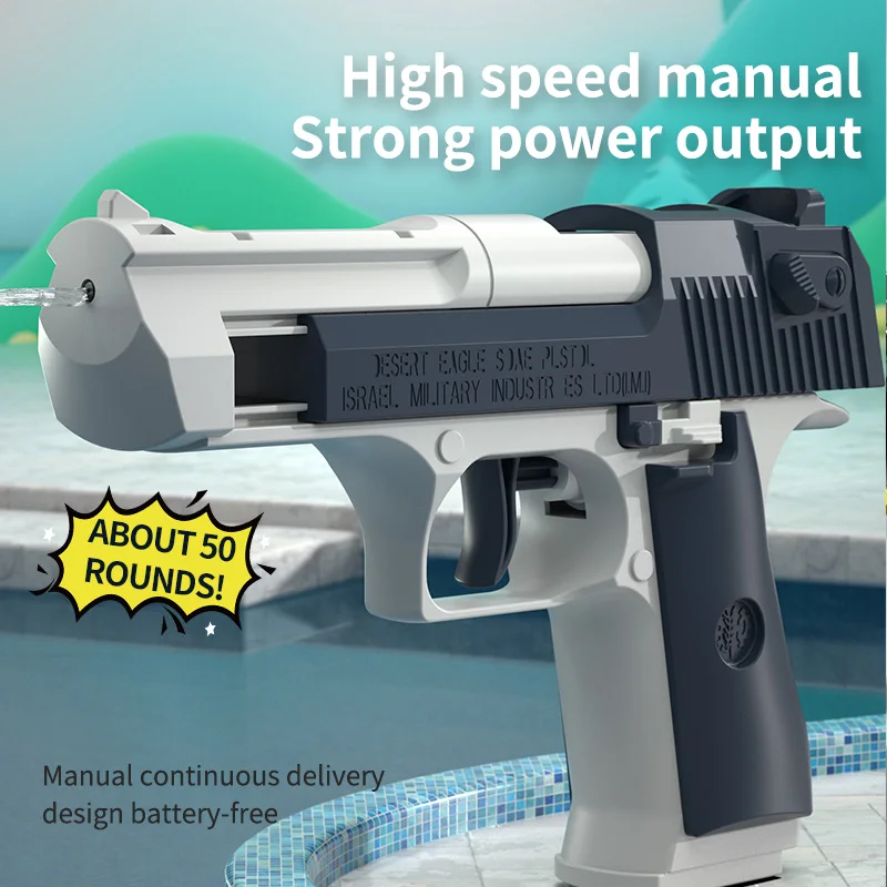 KYK Factory 2024 Wholesale Desert Eagle Water Gun automatic bore spray range 1911 Water gun  for boys and girls