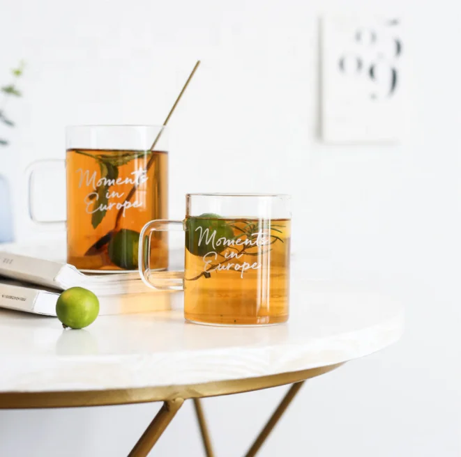 Небольшая Стеклянная чашка для завтрака, кофе, молока, овсяной муки