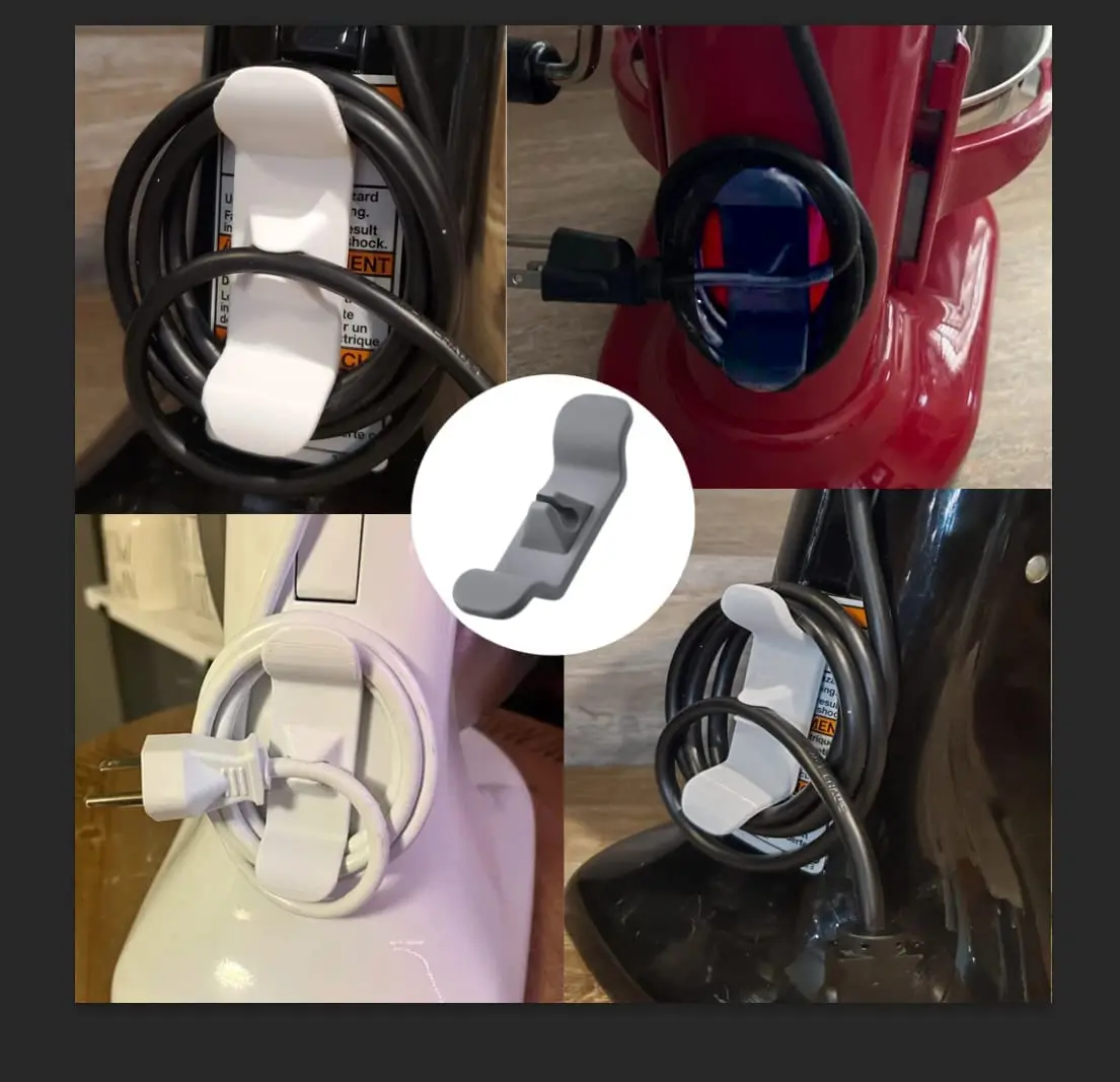 Cord Organizer Used to Stick on Kitchen Appliances,Cord Wrapper for Mixer Blender,Coffee Maker Pressure Cooker And Air Fryer