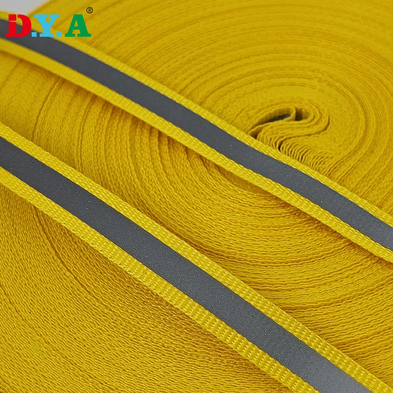 Custom High Quality Polyester Reflective Tape 10mm Reflective Printed Webbing for Clothing