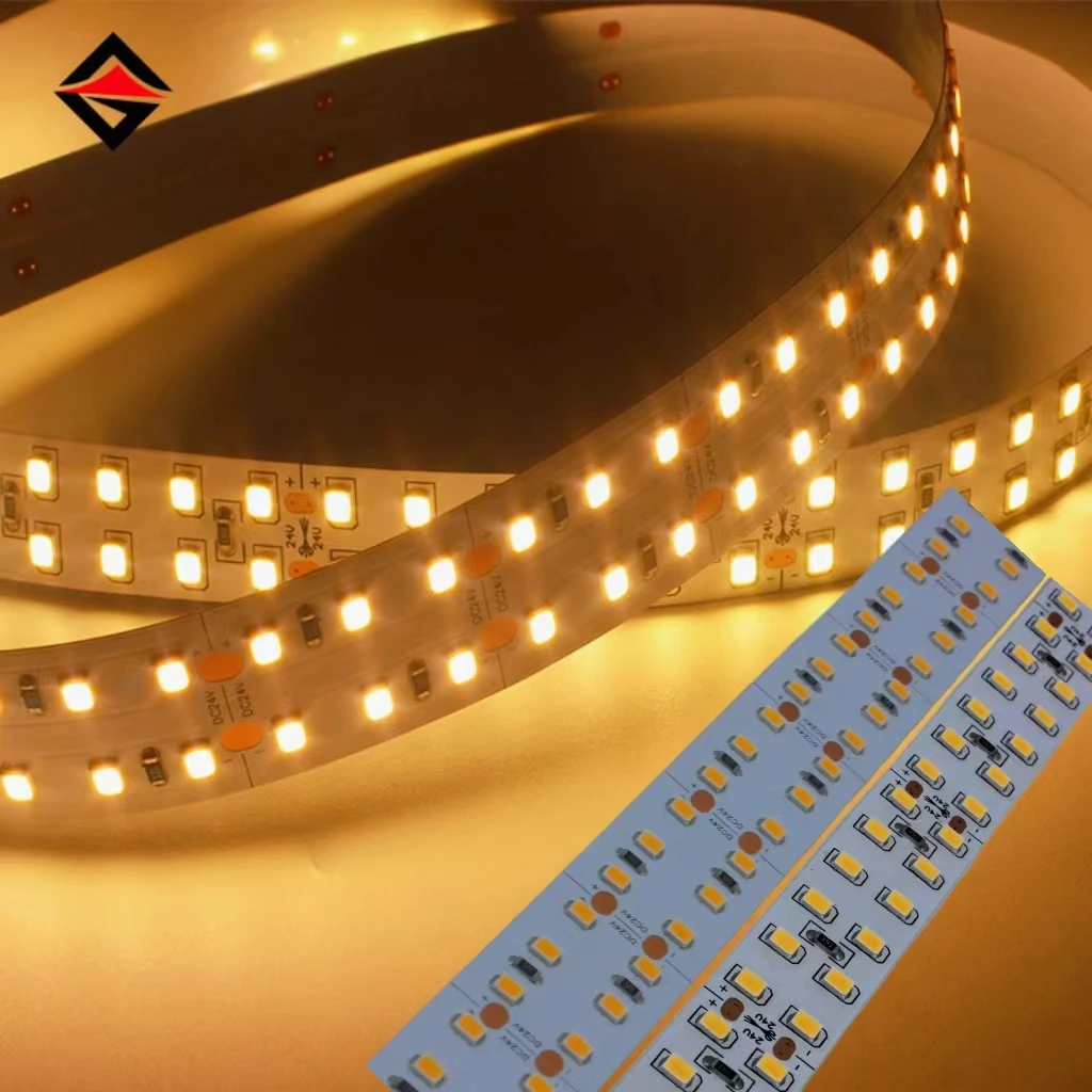 Wholesale 24v 240led 2835 landscape tape 3000k led strip lights 15/20mm for living room wall bedside lighting