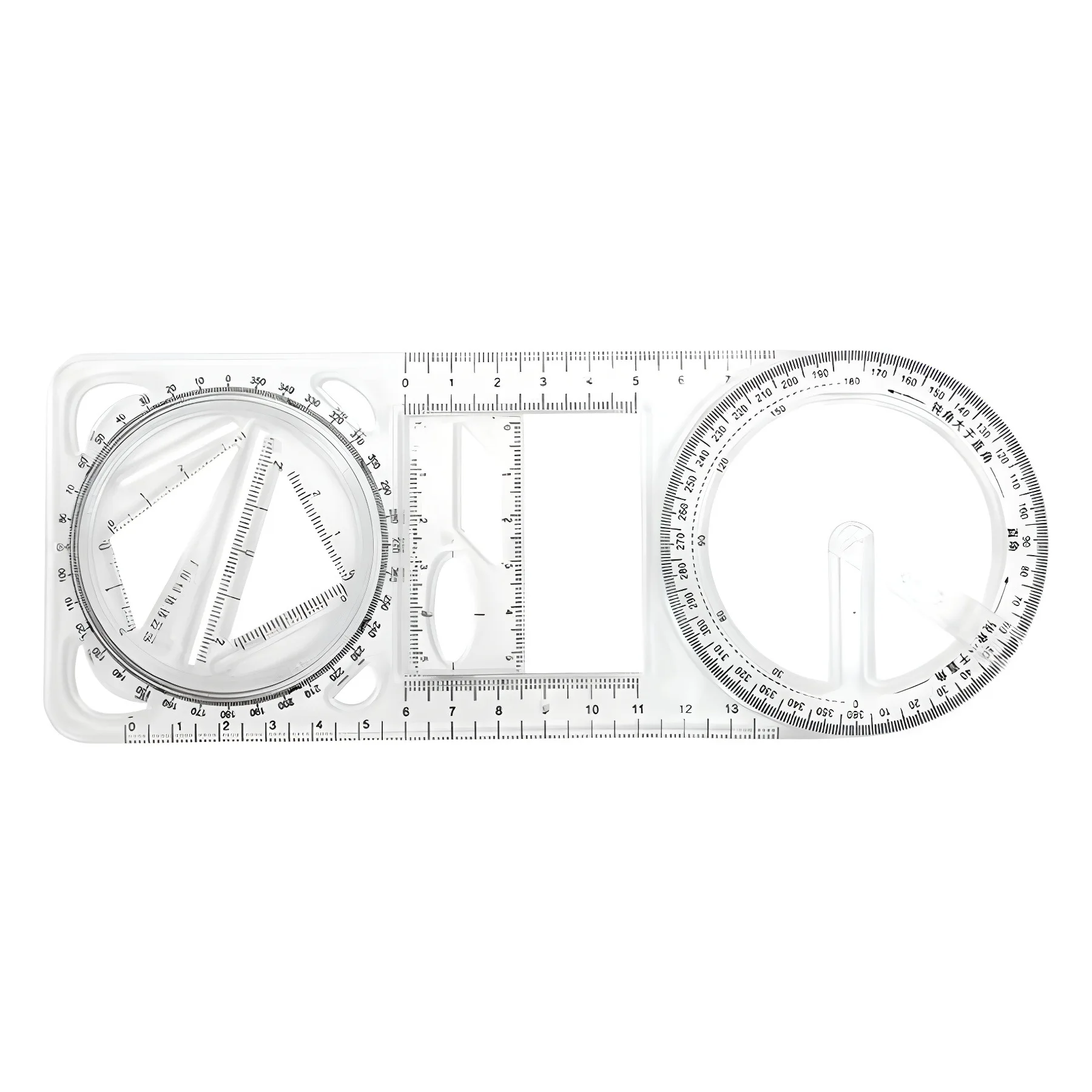 Multi-Function Measuring Rulers Plastic Measuring Templates Plastic Geometry Stencils