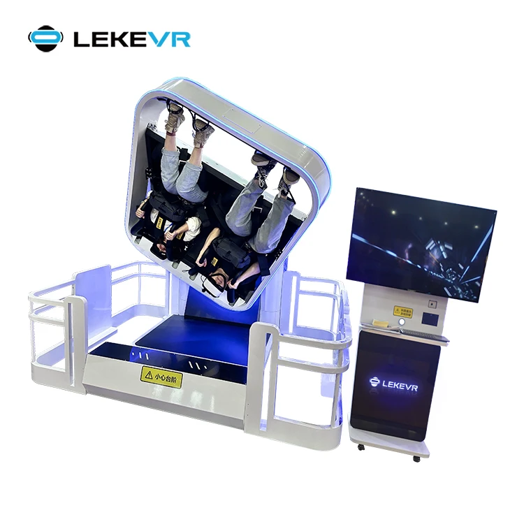 LEKE VR Park Виртуальная реальность кресло с вращением на 2 места 360 9D американские горки кинотеатр симулятор
