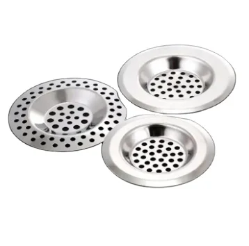 Stainless Steel Basin Sink Strainer Kitchen Sink Filter Bathroom Hair Trap Metal Sink Kitchen Bathroom Strainer