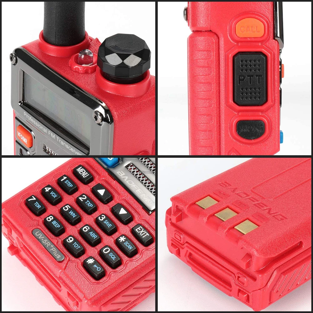 Baofeng оригинальный UV5R + плюс иди и болтай Walkie Talkie “иди Dual Band 136-174 МГц 400-520 Портативный BF UV-5R двухстороннее радио Pofung