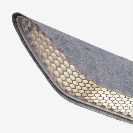 ECOJAS Li70 New arrival personalized design Sounds insulation Dimmable polyester fabric led linear light