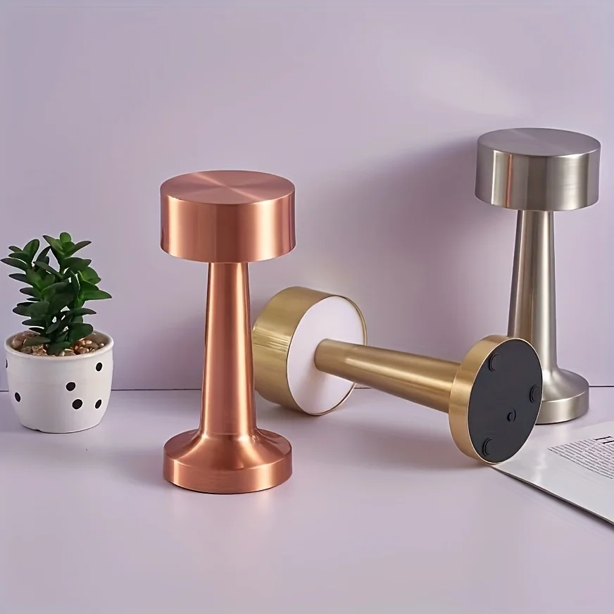 Aluminum Touch Desk Light Hotel Restaurant Usb Charging Small Night Lamp I-Shaped Led Table Lamp