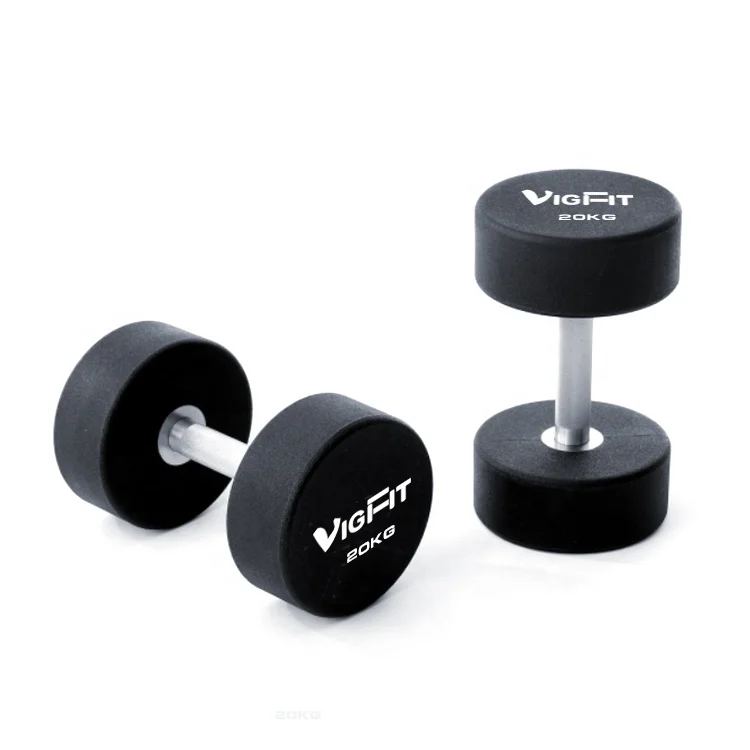 PU Pro Dumbbell Sets Weights Barbell with Metal Handles for Weight Lifting Strength Training Functional Workout