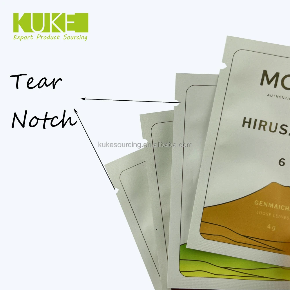 Custom printing plastic zipper lock aluminum foil cosmetic sample sachet cosmetic sample packaging bag