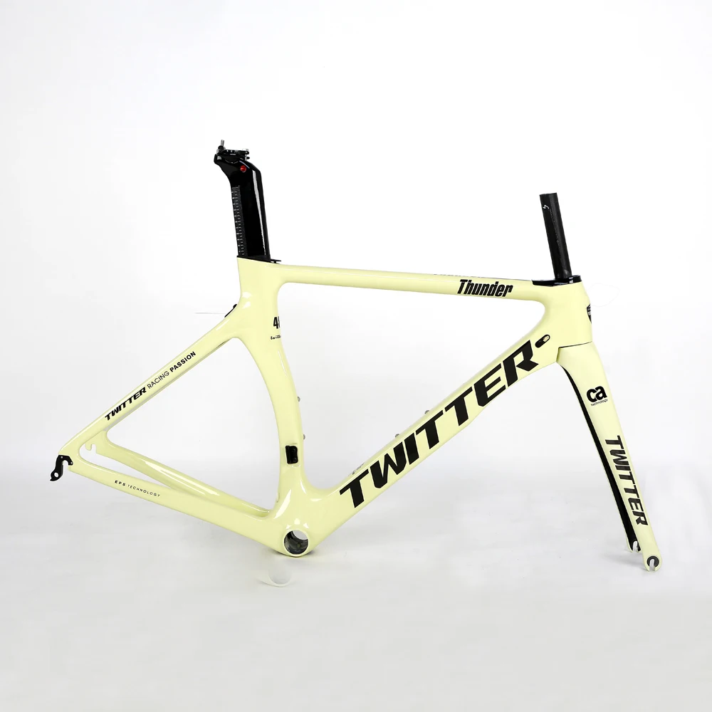 China bicycle frames 700C EPS Aero race twitter Toray carbon road bike frameset
