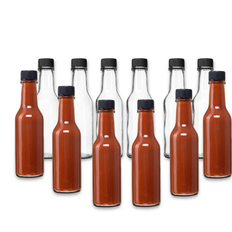 Hot Sale Cheap 400Ml Pet Hot Sauce Mini Empty Chilli Tomato Tabasco Sauce Bottles With Plastic Caps