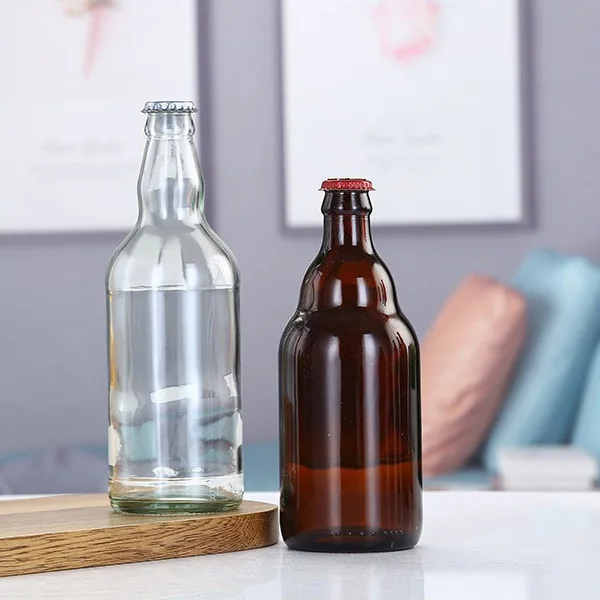 250ml 275ml 330ml 1 Liter Beer Bottles empty glass wine bottle amber blue transparency Beer Bottles 330ml Green Amber Glass